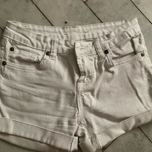 7 for all mankind while jeans shorts